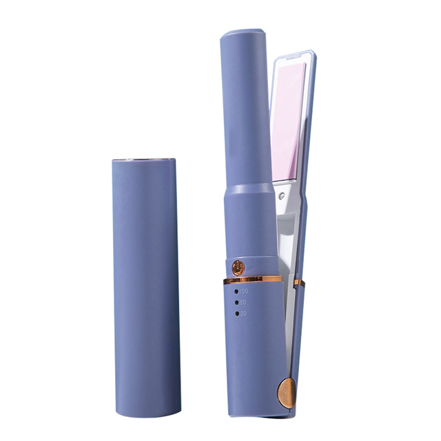 Mini Usb Rechargeable Hair Straightener Flat Iron Wireless Hair Straightening Curling Iron Portable Hair Curler Styling Tools