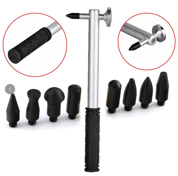 tap down pen knock down tools Nail hammer with 8 head Paintless Dent Repair Dent removal Tools kit