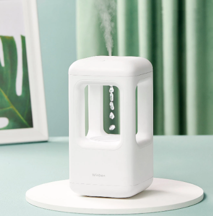 Anti Gravity Levitating Water Drops Time Hourglass Humidifier Water Fountain Lamp Air Purification Atomization Lamp Gift