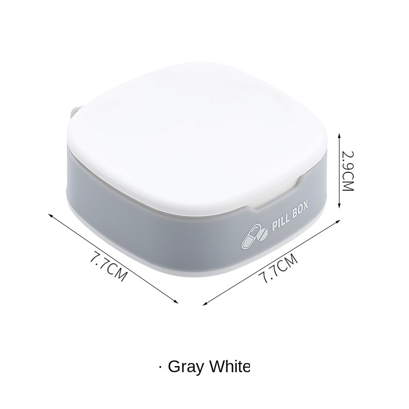 Portable Small Pill Case Household Goods Travel Medicine Box Silicone Mini Sealed Box Object Storage Box