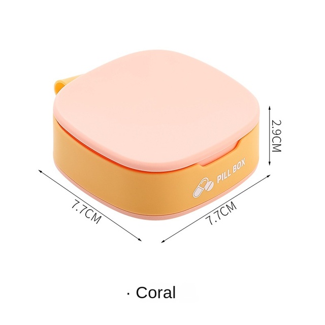 Portable Small Pill Case Household Goods Travel Medicine Box Silicone Mini Sealed Box Object Storage Box