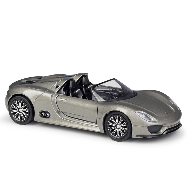 1/36 Porsche 918 Spyder Concept Alloy Diecast toy sports Car Model Wheels rotated Kids Scale Children Toys For Boys Collection