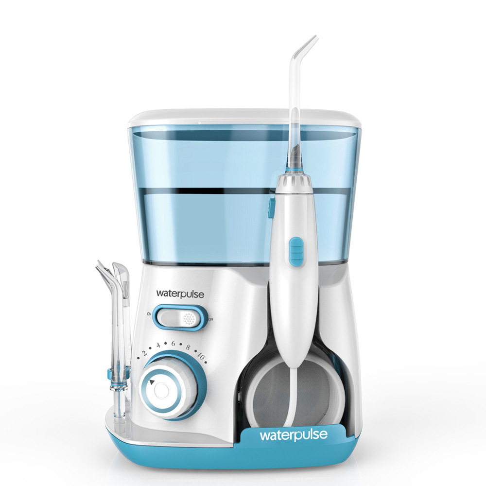 Waterpulse Oral Irrigator V300G 5pcs Tips Dental Water Flosser Electric Cleaner 800ml Oral Hygiene Dental Flosser For Oral Care