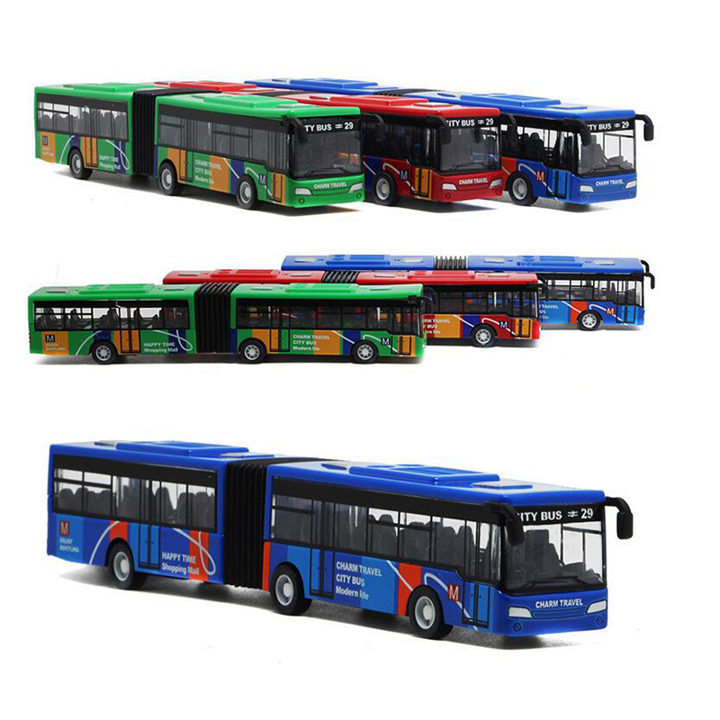 1:64 Mini Model Baby Pull Back Cars Alloy Vehicles City Express Bus Double Buses Diecast Vehicles Toys Funny Children Kids Gifts