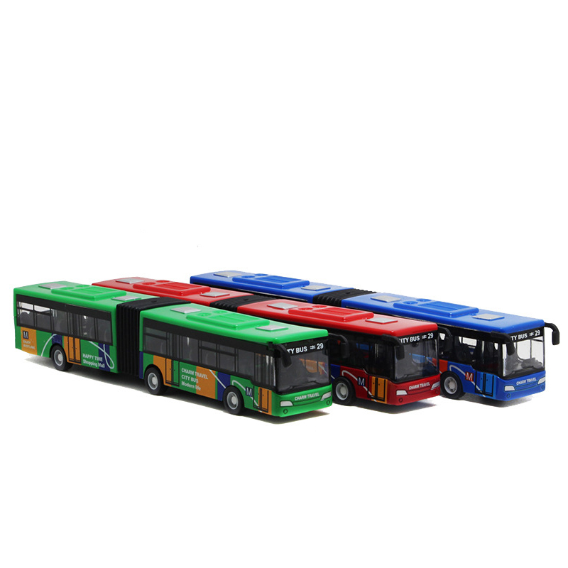 1:64 Mini Model Baby Pull Back Cars Alloy Vehicles City Express Bus Double Buses Diecast Vehicles Toys Funny Children Kids Gifts