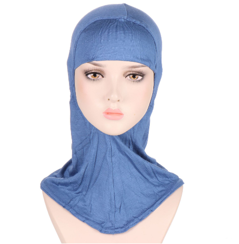 Women Muslim monochrome modal hooded hat ladies hijab mercerized cotton bottoming hat headscarf hat