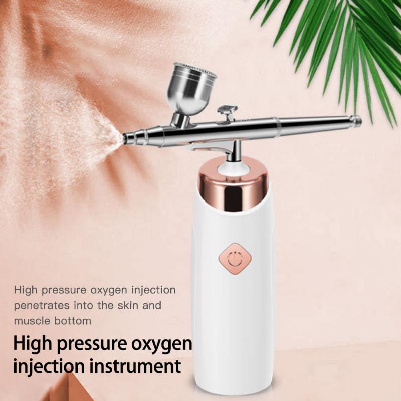 Rechargeable Airbrush Compressor Kit Air Brush Sprayer Gun Water Oxygen Deep Hydrofacial Machine For Nail Art Tattoo Cake Makeup
