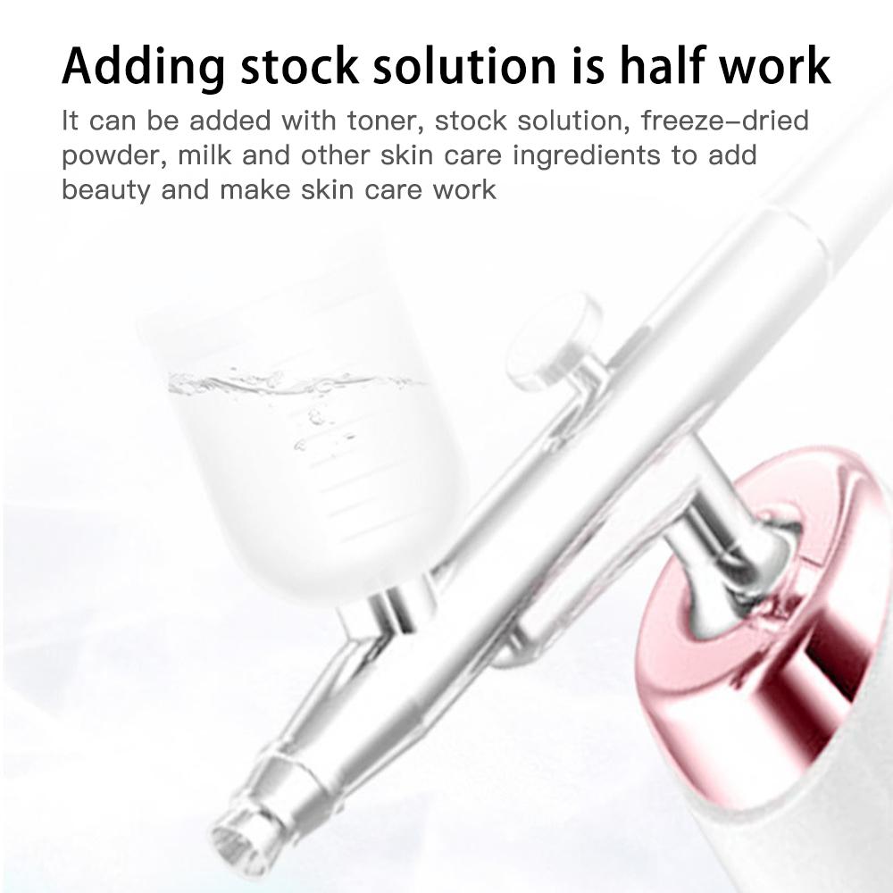 Rechargeable Airbrush Compressor Kit Air Brush Sprayer Gun Water Oxygen Deep Hydrofacial Machine For Nail Art Tattoo Cake Makeup