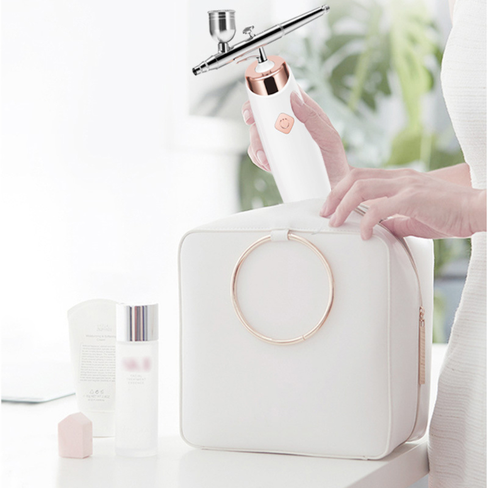 Rechargeable Airbrush Compressor Kit Air Brush Sprayer Gun Water Oxygen Deep Hydrofacial Machine For Nail Art Tattoo Cake Makeup