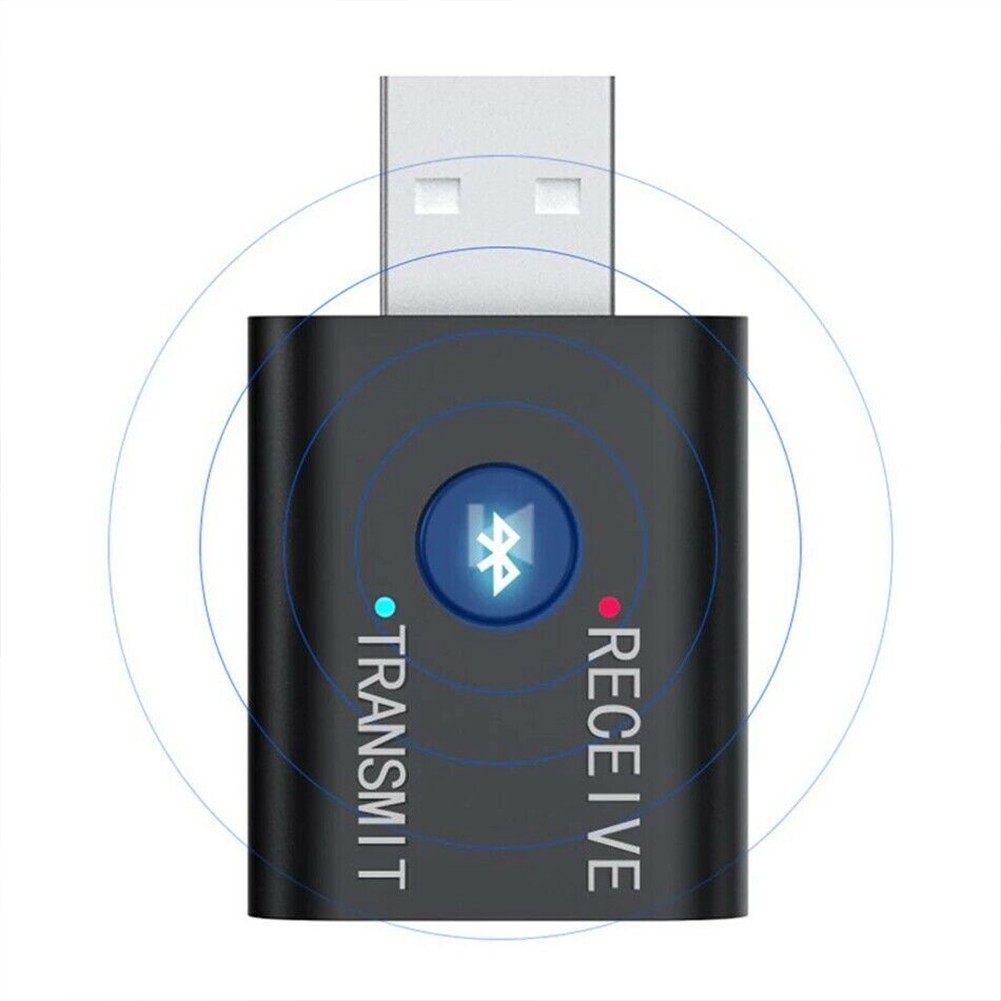 Bluetooth Adapter 5.0 Wireless Audio Music Receiver Transmitter 2 IN 1 USB Aux Adapter For Auto Laptop Car Electronics