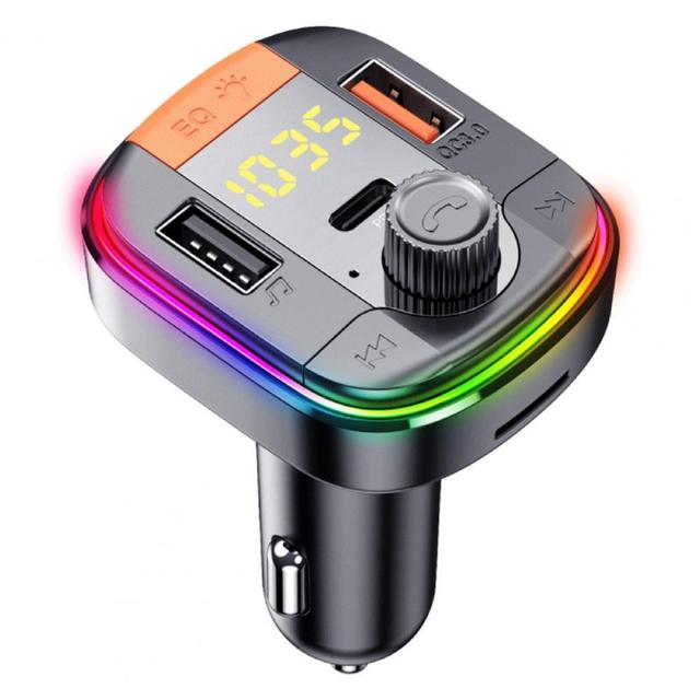 Bluetooth 5.0 Car FM Transmitter Fast Charging 3.1A Double USB Wireless Handsfree Lossless Music Audio Player Car Accessories
