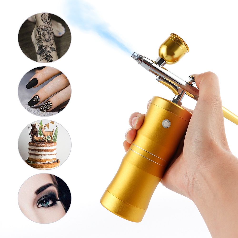 Multi-Purpose Cordless Mini Airbrush Set Spray Pump Gen Pen Air Compressor Kit Portable Air Brush Set Art Painting Spray Model
