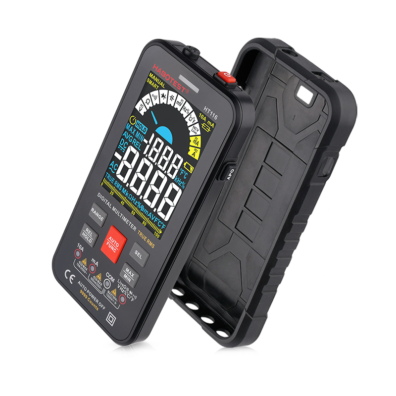 HT116 Smart Multimeter Digital Professional Automotive Tester 1000V AC DC Hz Ohm Capacitance Temperature Tester HT116
