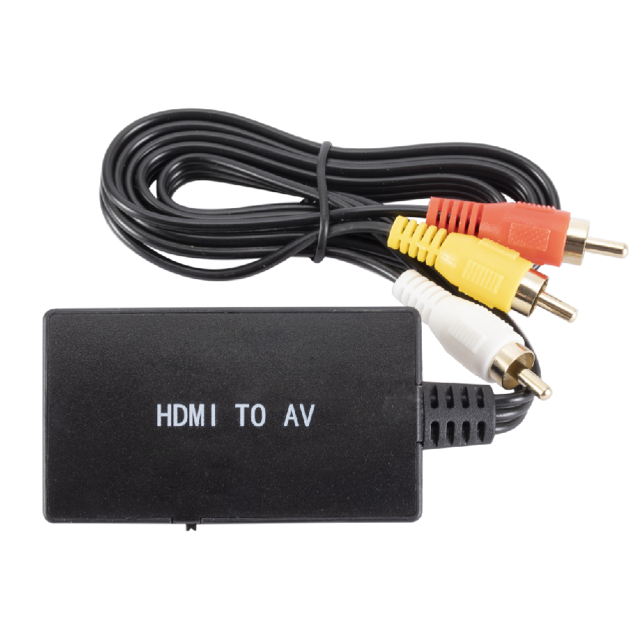 HDMI to AV Converter HDMI to Video Audio Adapter Supports PAL/NTSC Compatible  for Apple TV, DVD, Blu-ray Player, HD Box ect