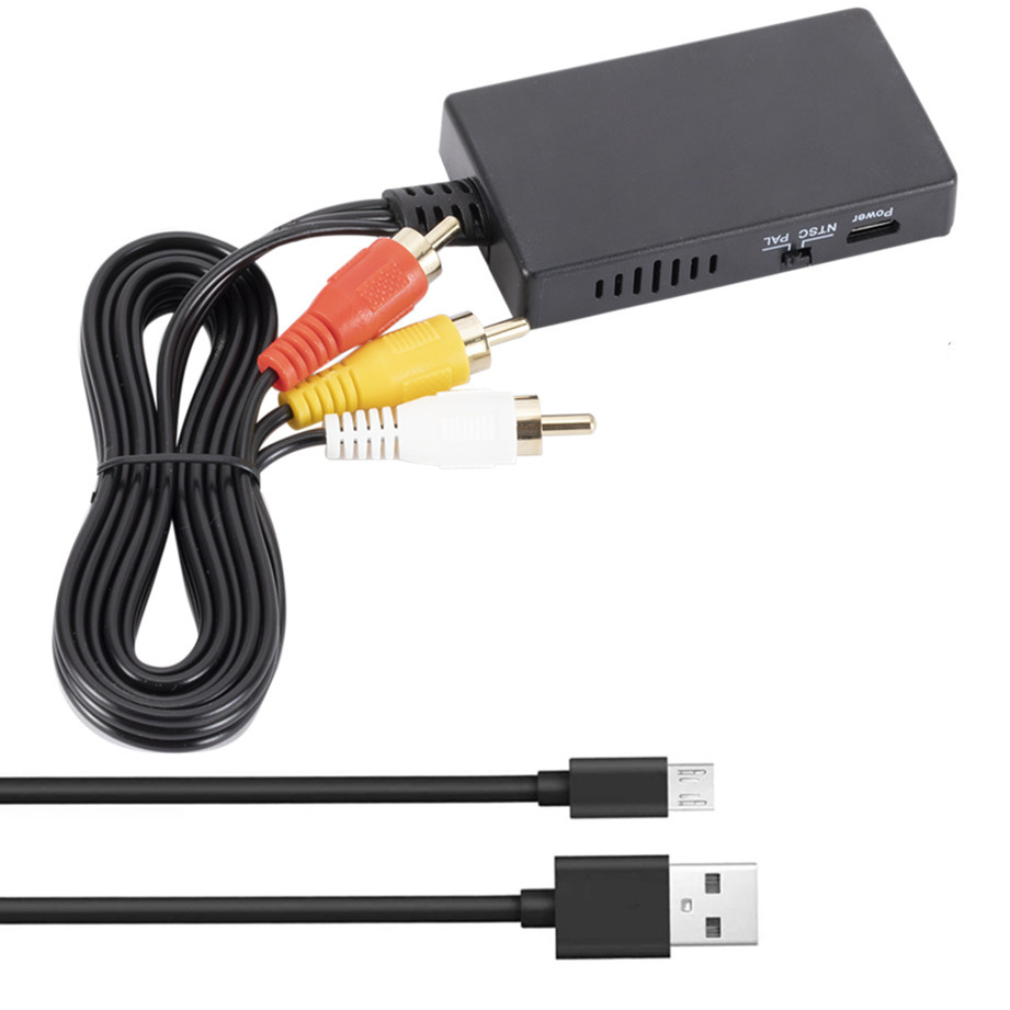 HDMI to AV Converter HDMI to Video Audio Adapter Supports PAL/NTSC Compatible  for Apple TV, DVD, Blu-ray Player, HD Box ect