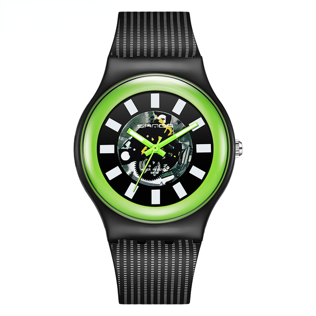 Casual Personality Watches for Men Women Watch Silicone Band Quartz Wristwatch Sports Clock