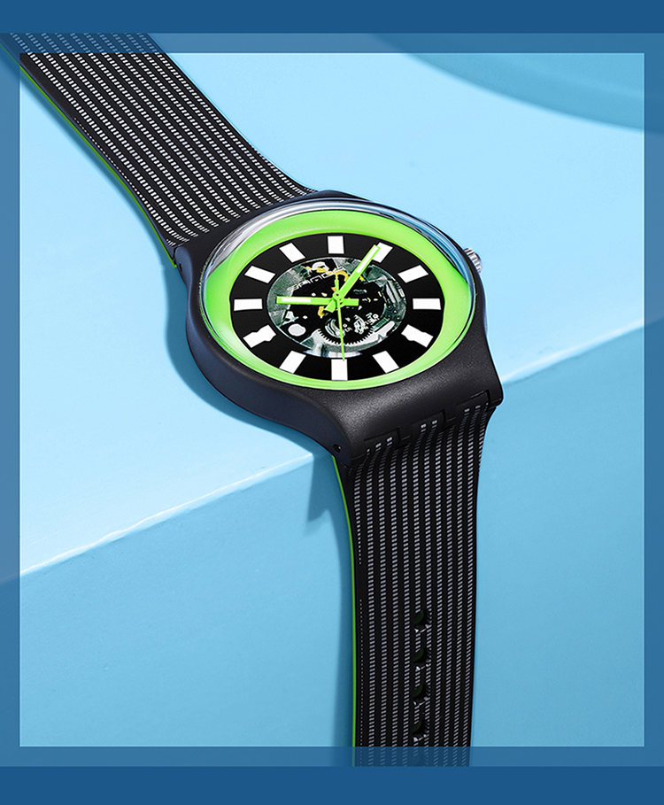 Casual Personality Watches for Men Women Watch Silicone Band Quartz Wristwatch Sports Clock