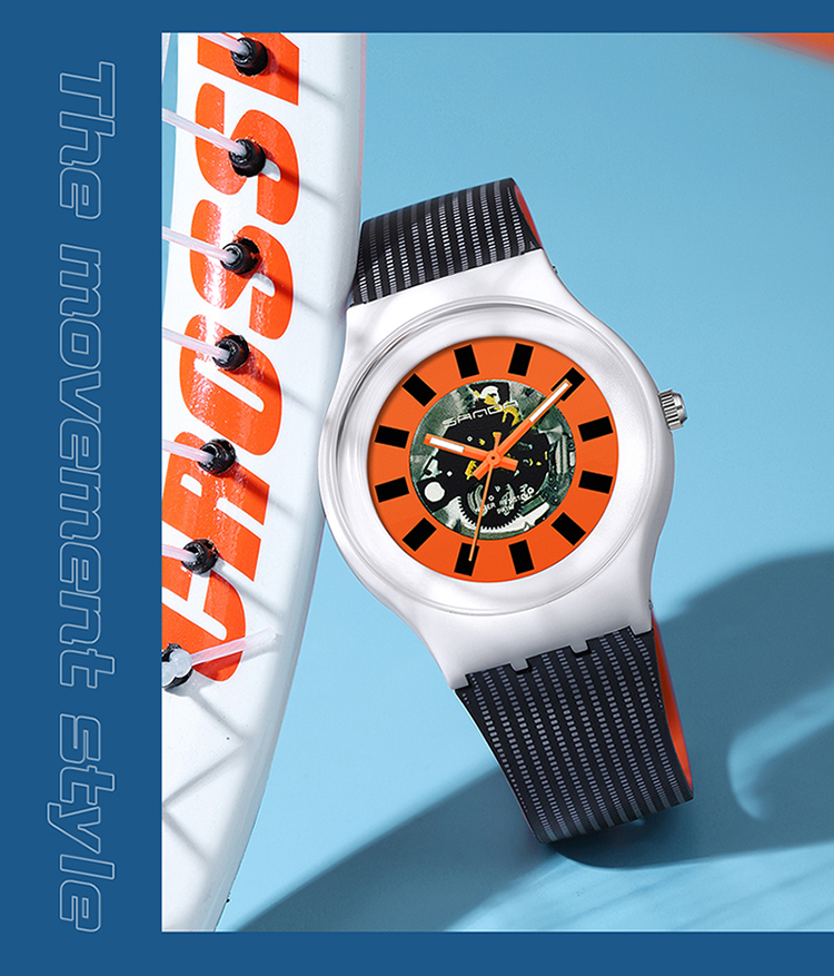 Casual Personality Watches for Men Women Watch Silicone Band Quartz Wristwatch Sports Clock