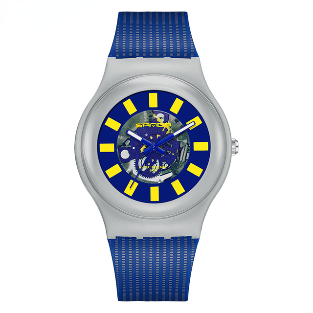 Casual Personality Watches for Men Women Watch Silicone Band Quartz Wristwatch Sports Clock