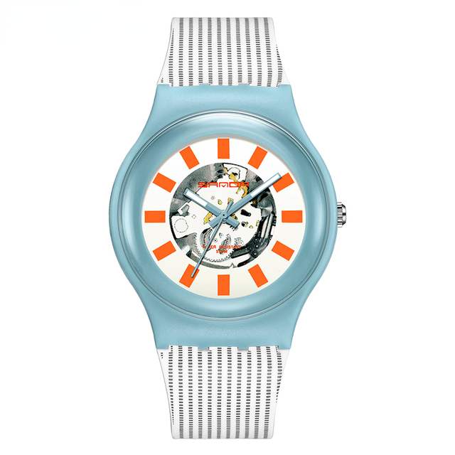 Casual Personality Watches for Men Women Watch Silicone Band Quartz Wristwatch Sports Clock