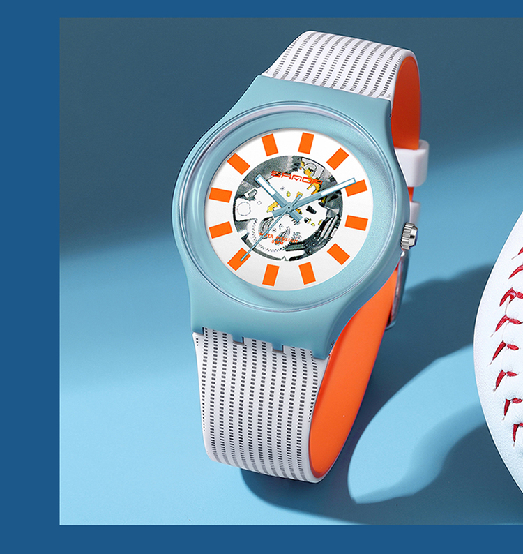 Casual Personality Watches for Men Women Watch Silicone Band Quartz Wristwatch Sports Clock