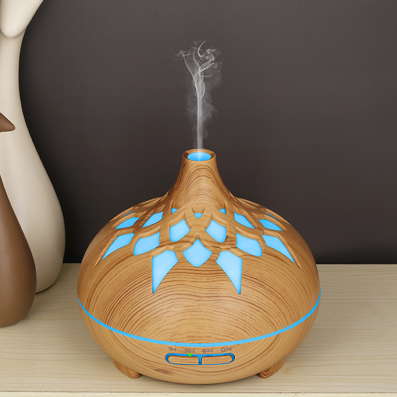 500ML Aroma Diffuser Air Humidifier Essential Oil Diffusers Ultrasound Colorful Night Lights For Home Office