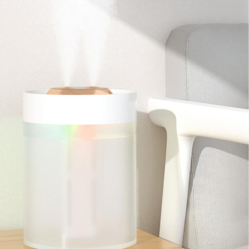 4200ML Air Humidifier Double-spray Diffuser Essential Oils Aroma Purifier Ultrasonic Mist Maker Fogger For Home With LED Light