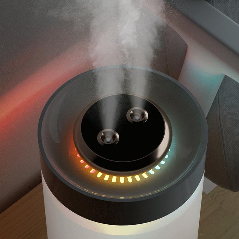 4200ML Air Humidifier Double-spray Diffuser Essential Oils Aroma Purifier Ultrasonic Mist Maker Fogger For Home With LED Light
