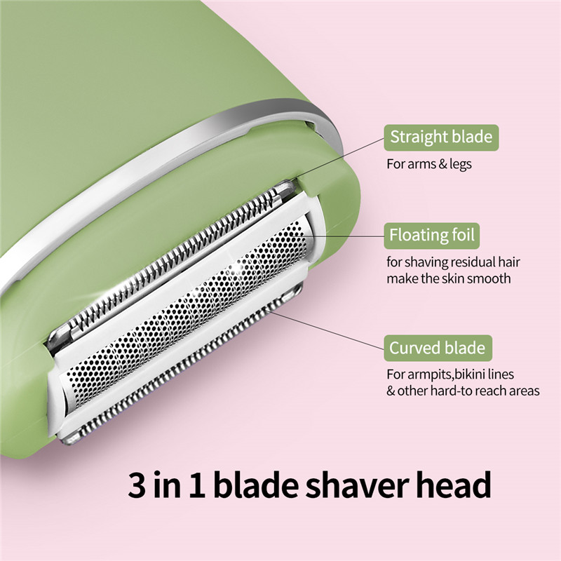 Rechargeable Lady Shaver Instant Hair Remover Women Epilator Female Razor Painless Depilation for Armpit Leg Bikini Area