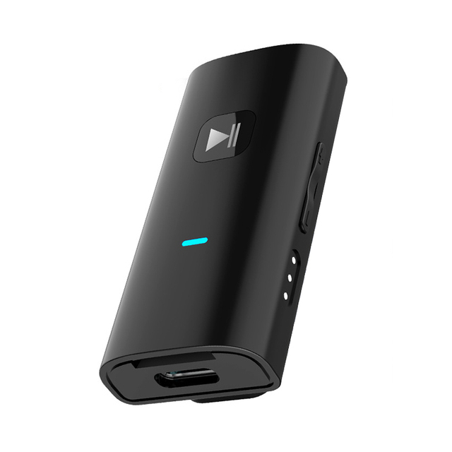 Bluetooth 5.0 Audio Receiver Transmitter With Battery 3.5MM AUX Jack USB Dongle Stereo Music Wireless Adapters For TV PC Car Kit