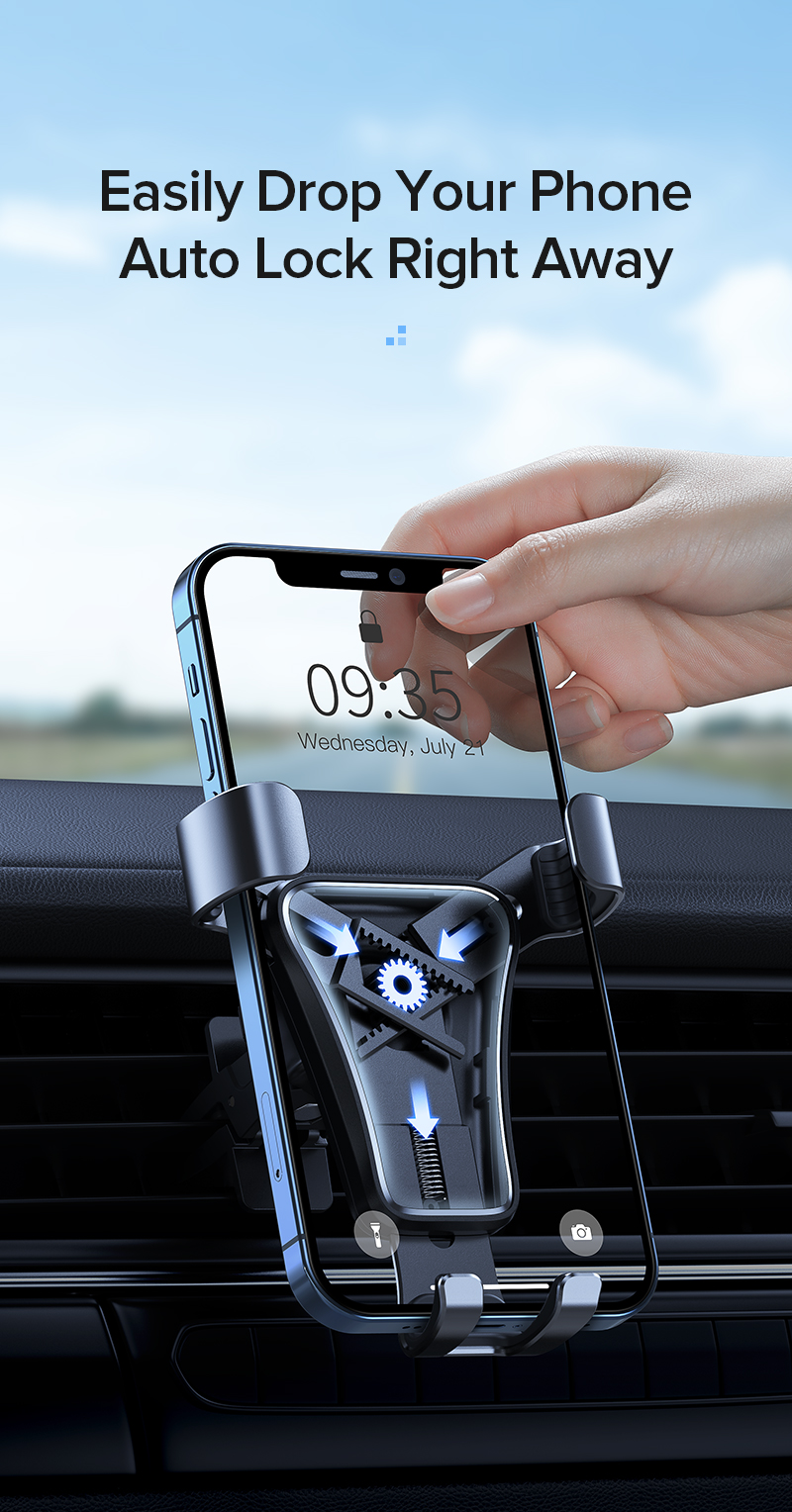 Best Price For Phone Holder Car Air Vent Mount Metal Mobile Stand