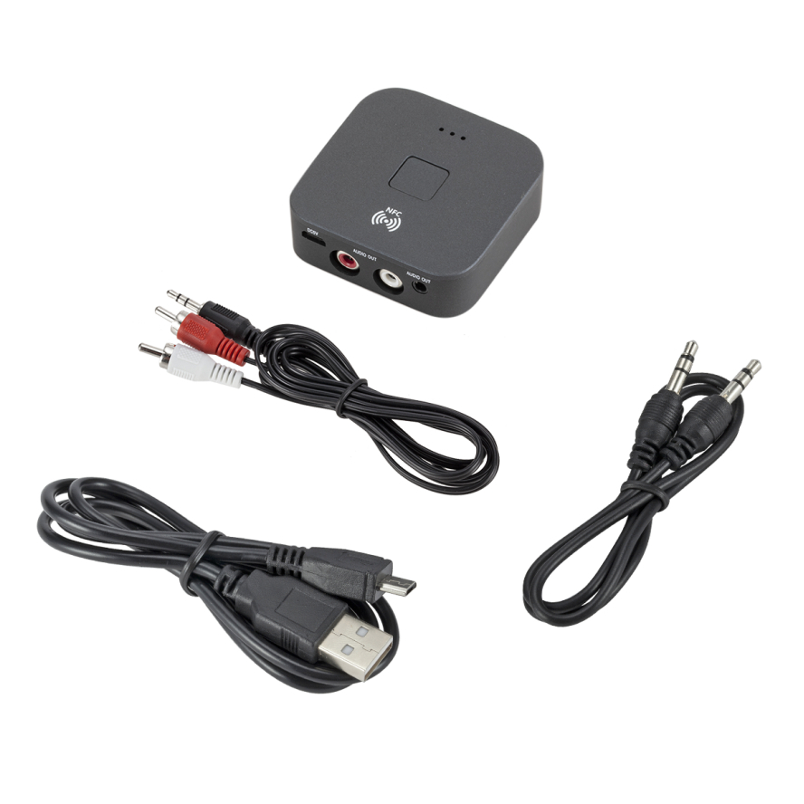 Bluetooth 5.0 RCA Audio Receiver AptX Le 3.5mm AUX Jack Music Wireless Bluetooth Adapter With NFC for Car TV Computer Speakers
