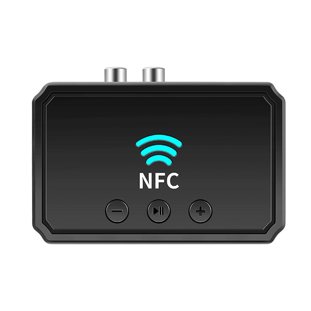 NFC Bluetooth-compatible Wireless Audio Receiver Music Adapter with 3.5mm Aux Cable For Headphones Speakers Home Stereo System