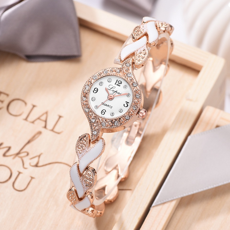 Women Crystal Wristwatches Clock Women's Fashion Casual Quartz Watch