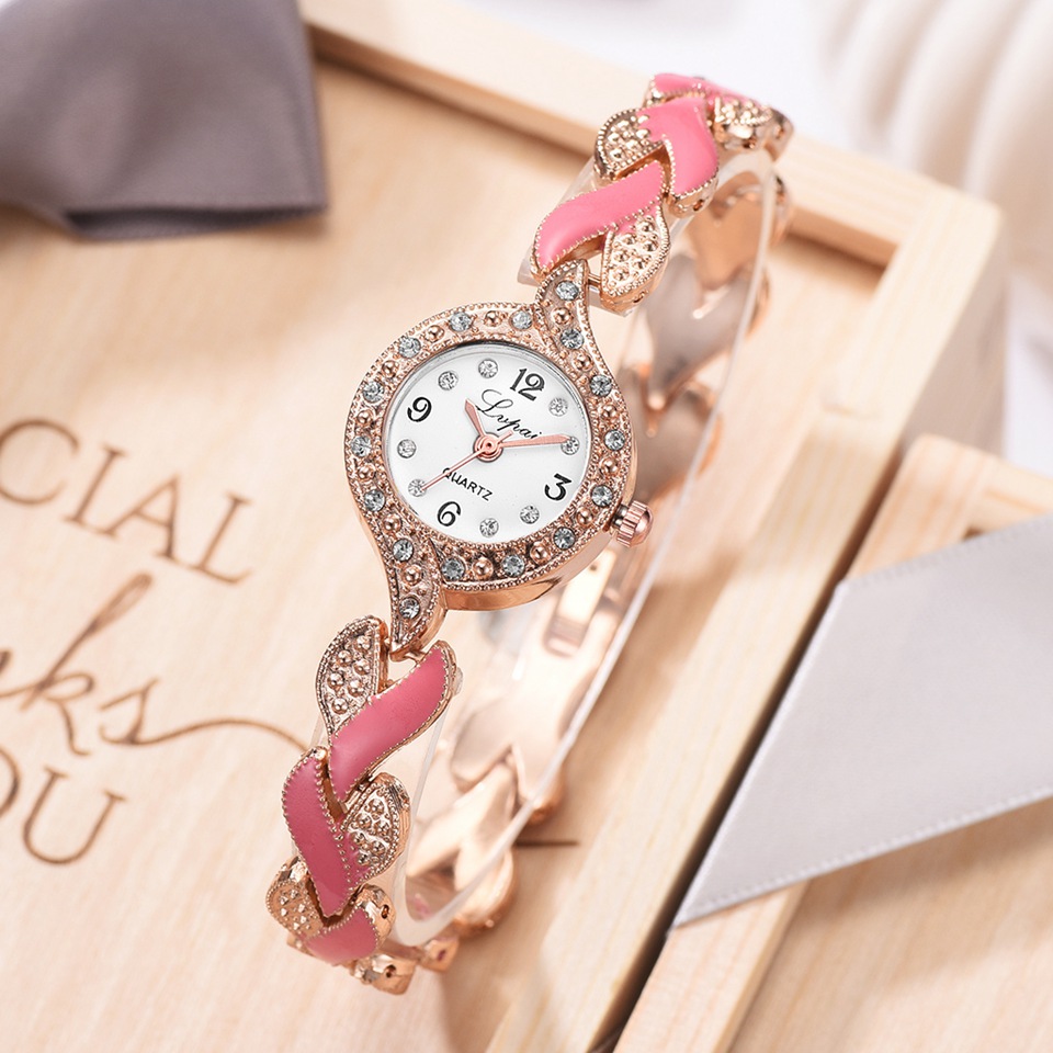 Women Crystal Wristwatches Clock Women's Fashion Casual Quartz Watch