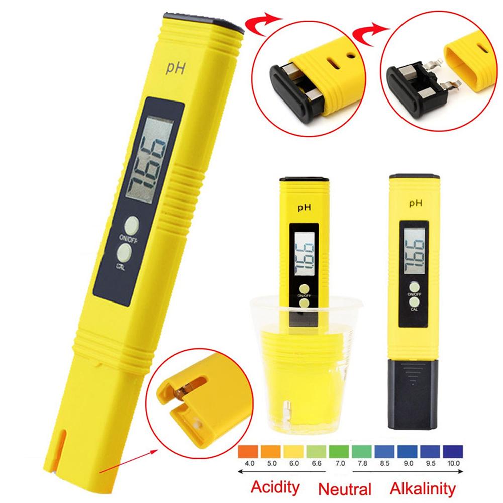 Portable Digital LCD Pen 0.0-14 PH Meter Tester Aquarium Pool Water Wine Monitor TDS&EC LCD Water Purity PPM Aquarium Filter