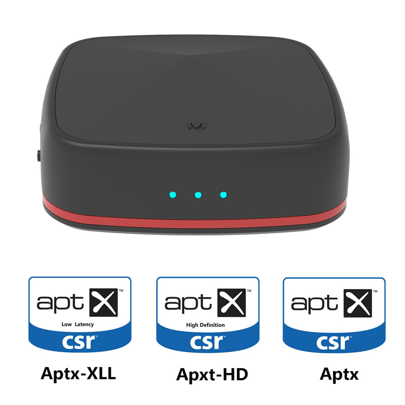 Bluetooth 5.0 Audio Transmitter Receiver Aptx HD/LL Low Latency Wireless Adapter  3.5MM AUX RCA SPDIF For TV PC