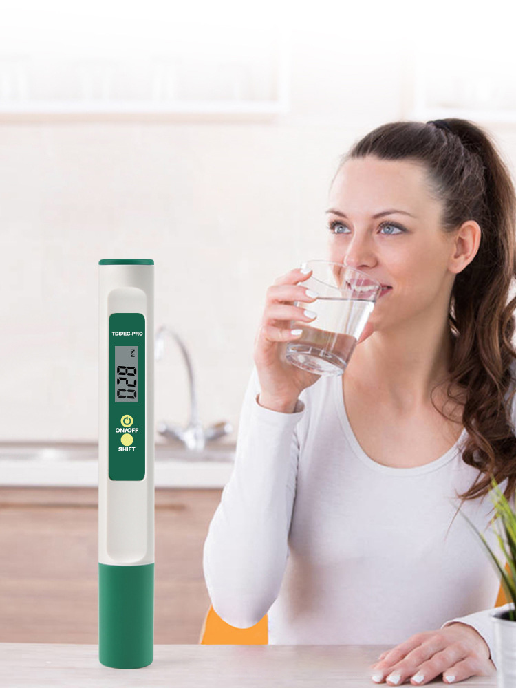 3 in 1 Temp TDS EC Meter Portable Temperature Test Pen Detector Digital Water Quality Purity Tester for Drinking Water Aquarium
