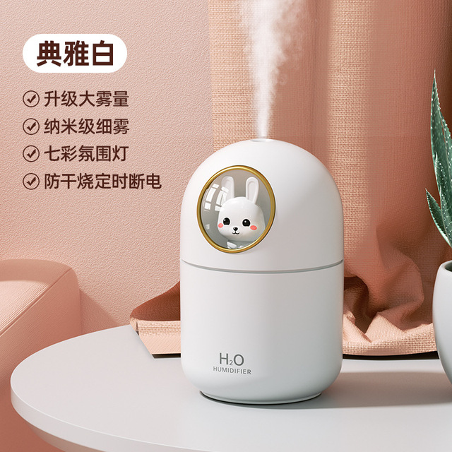 Mini Air Humidifi Diffus 300ml USB Car Air Freshener Air Purifier Essenti Oil Diffus Atomizer Ambient Night Light For Home Offic