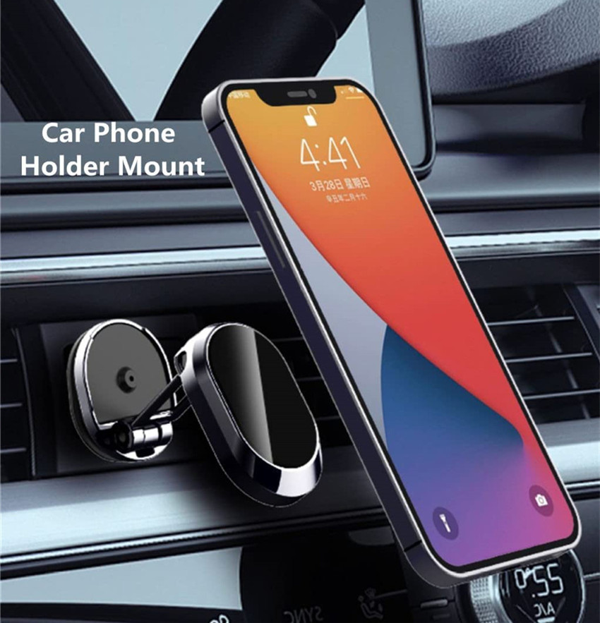 Magnetic Car Phone Holder Magnet Smartphone Mobile Stand Cell GPS Support For iPhone 13 12 XR Xiaomi Mi Huawei Samsung LG
