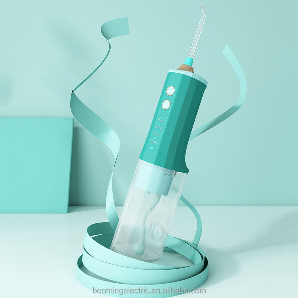 Professional Oral Irrigator USB Rechargeable 200ml Jet IPX7 Waterproof Electric Water Flosser Portable Dental Spray Cordless