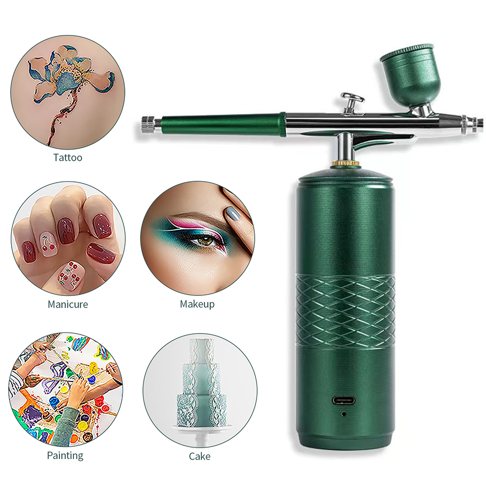 Mini Air Compressor Kit Air-Brush Paint Spray Gun Airbrush For Nail Art Tattoo Craft Cake Fog Mist Sprayer Facial Airbrush