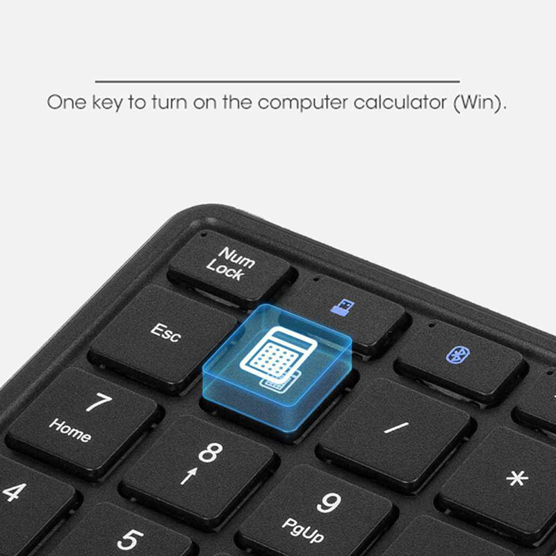 SeenDa 2.4G Bluetooth Keyboard Numeric Keypad 22 Keys Digital Keyboard with Touchpad for Windows IOS Mac OS Android PC Tablet