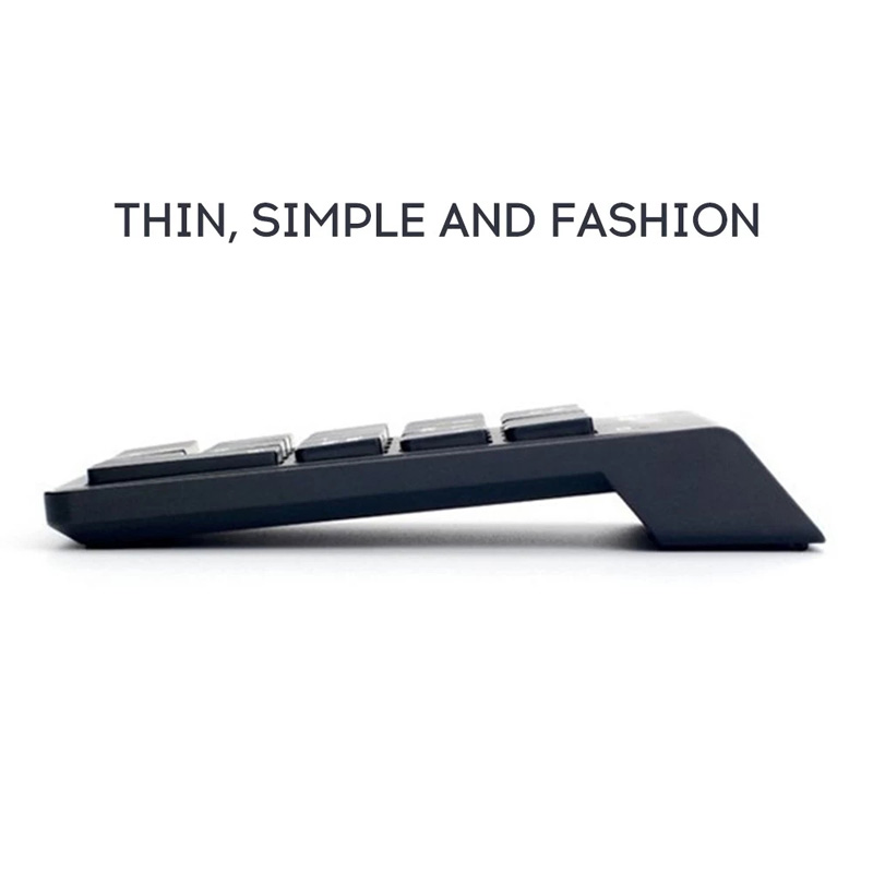 2.4GHz Wireless Numeric Keypad Numpad 18 Keys Portable Small-Size Digital Keyboard For Accounting Teller Laptop Notebook Tablets