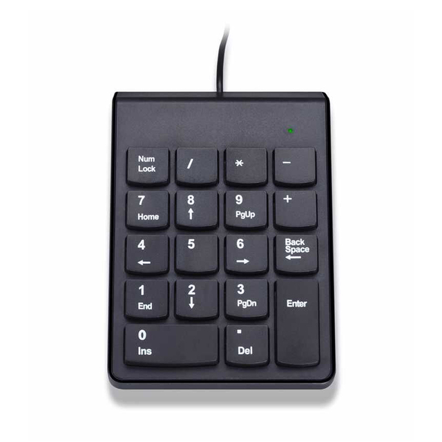2.4GHz Wireless Numeric Keypad Numpad 18 Keys Portable Small-Size Digital Keyboard For Accounting Teller Laptop Notebook Tablets