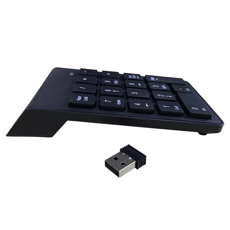 2.4GHz Wireless Numeric Keypad Numpad 18 Keys Portable Small-Size Digital Keyboard For Accounting Teller Laptop Notebook Tablets