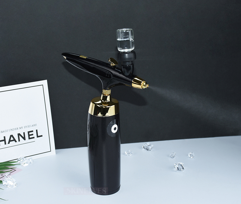 Portable Airbrush With Compressor Oxygen Injection Instrument Kit Rechargeable Wireless Facial Spray Gun for Makeup