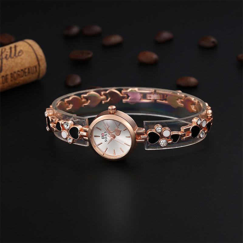 New Women Fashion Quartz Watch Full Steel Bracelet Watches