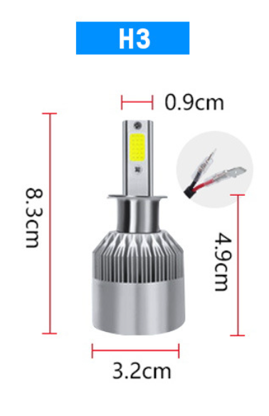 C6 H1 H3 Led Headlight Bulbs H7 LED Car Lights H4 880 H11 HB3 9005 HB4 9006 H13 6000K 72W 12V 7200LM Auto Headlamps