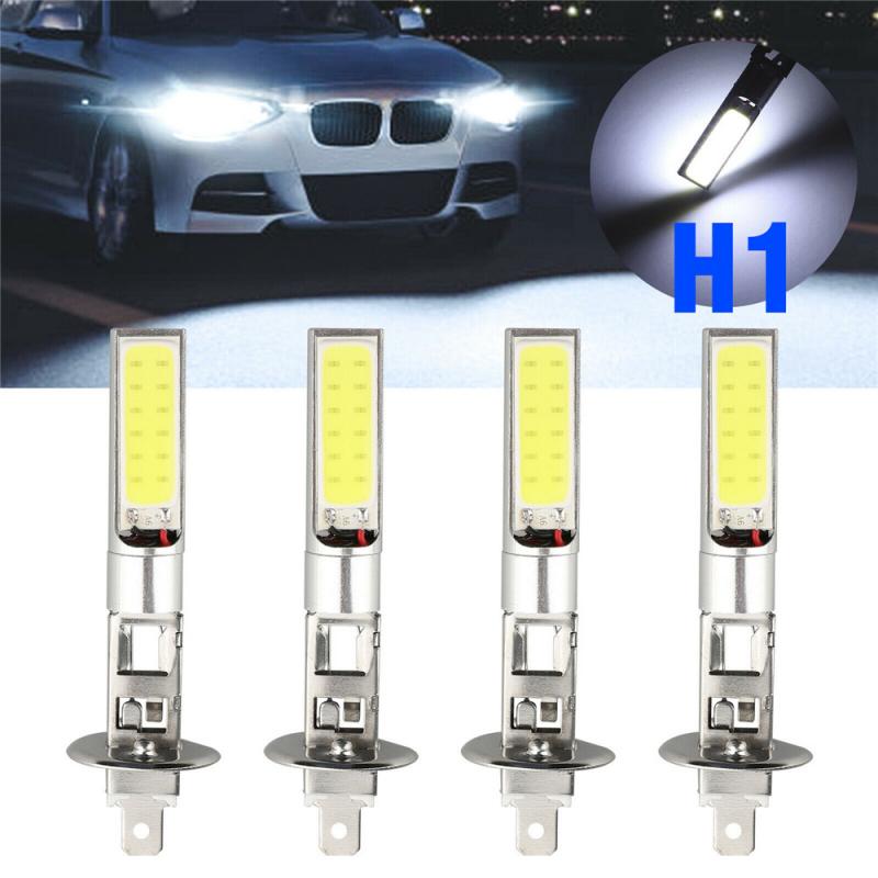 2pc H1 LED Headlight Auto Bulbs 10SMD 6000LM 100W 6000K Xenon Super Bright Car Headlights 12-24V Waterproof Dust-proof Headlights